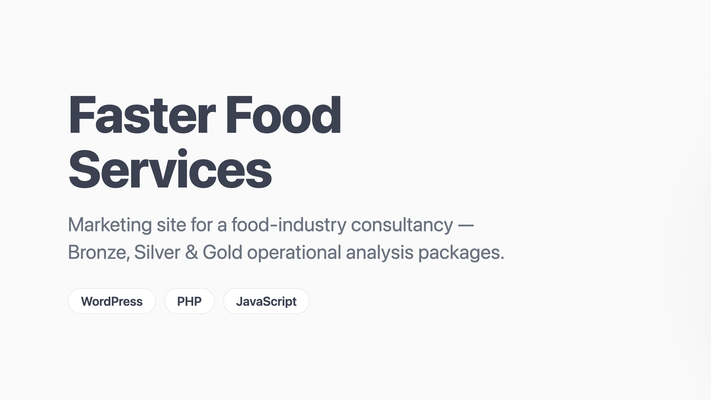 Faster Food Services