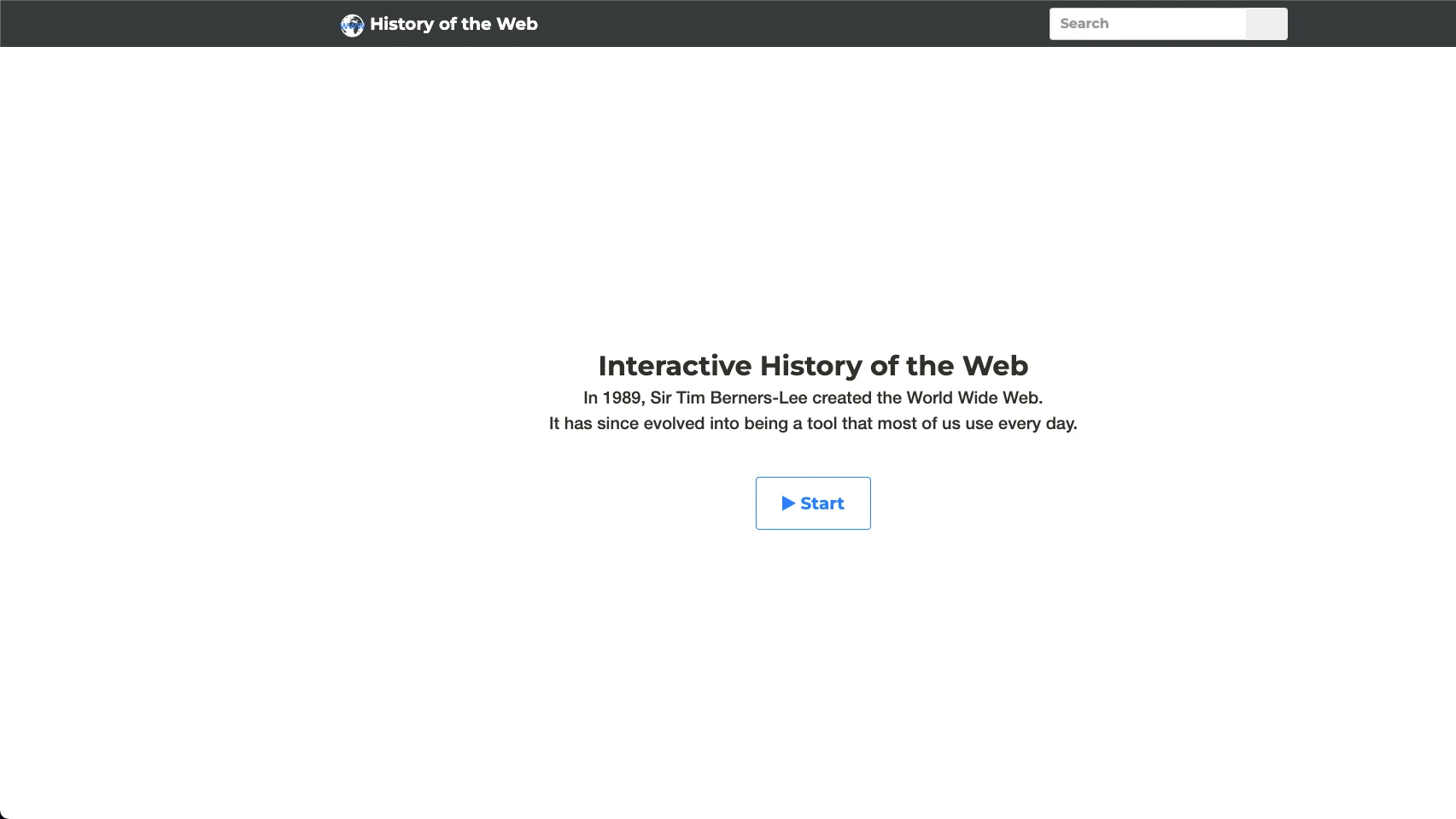 History of the Web