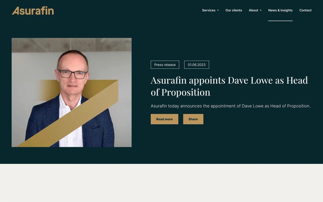 Asurafin Website screenshot 6