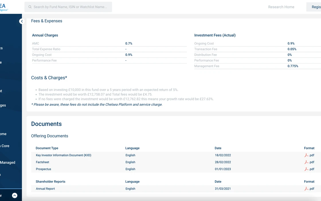 Research Portal screenshot 7