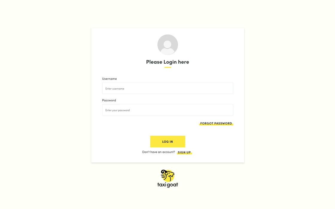 taxigoat (Web Portals) screenshot 1