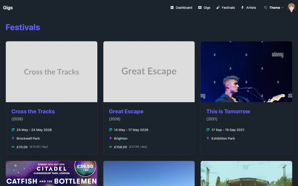 Gigs screenshot 4