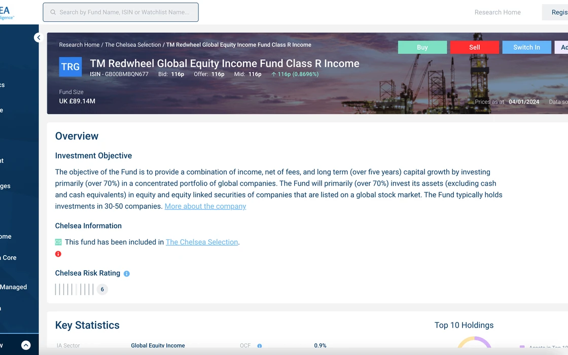 Research Portal screenshot 3