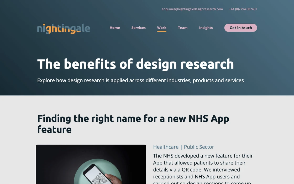 Nightingale Design Research screenshot 7