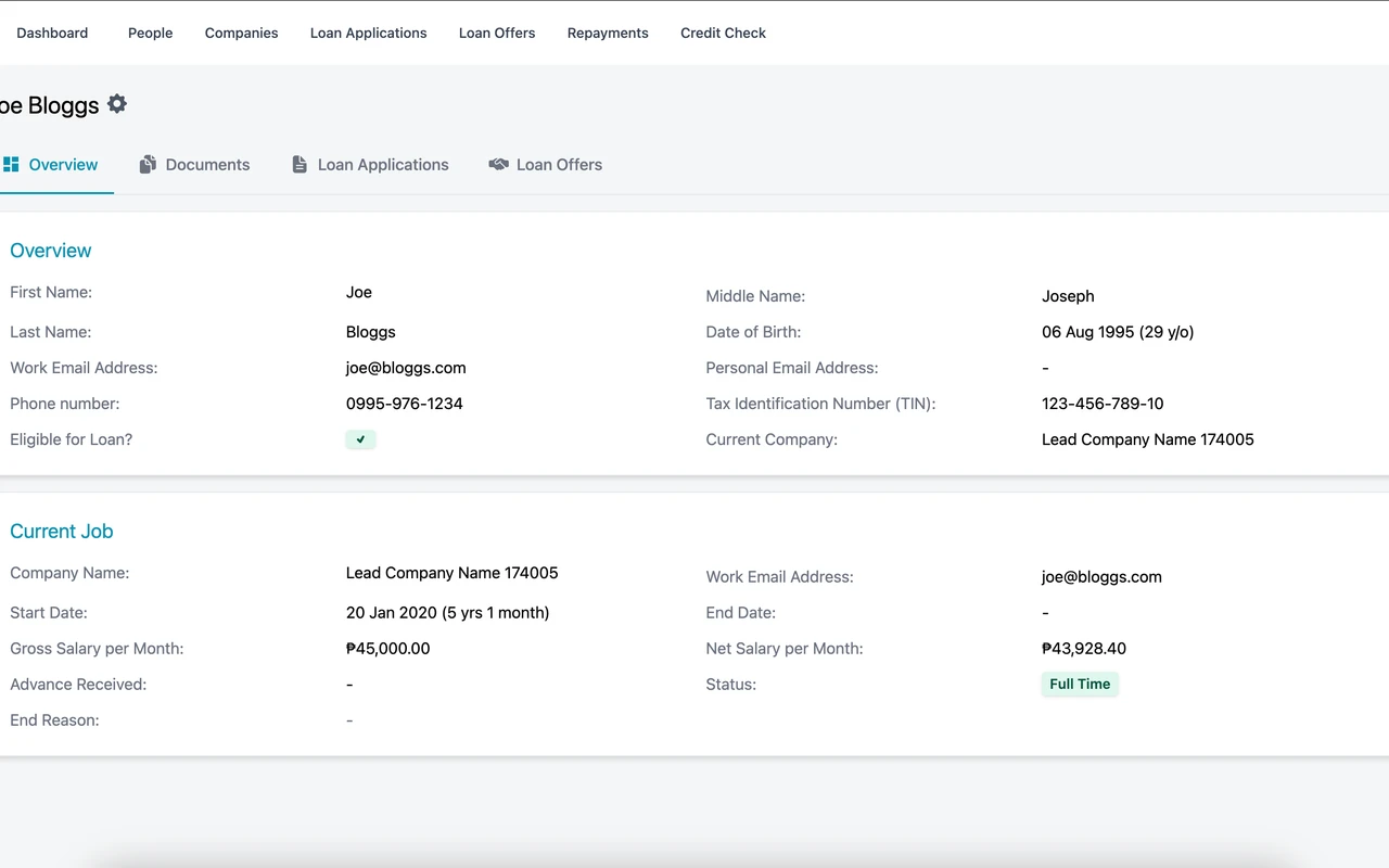 Individual Verification Platform screenshot 2