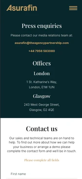 Asurafin Website mobile screenshot 6