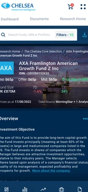 Research Portal mobile screenshot 2